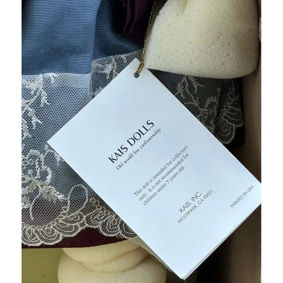 KAIS Dolls American Artists Collection Hailey‎ Porcelain Doll Blue